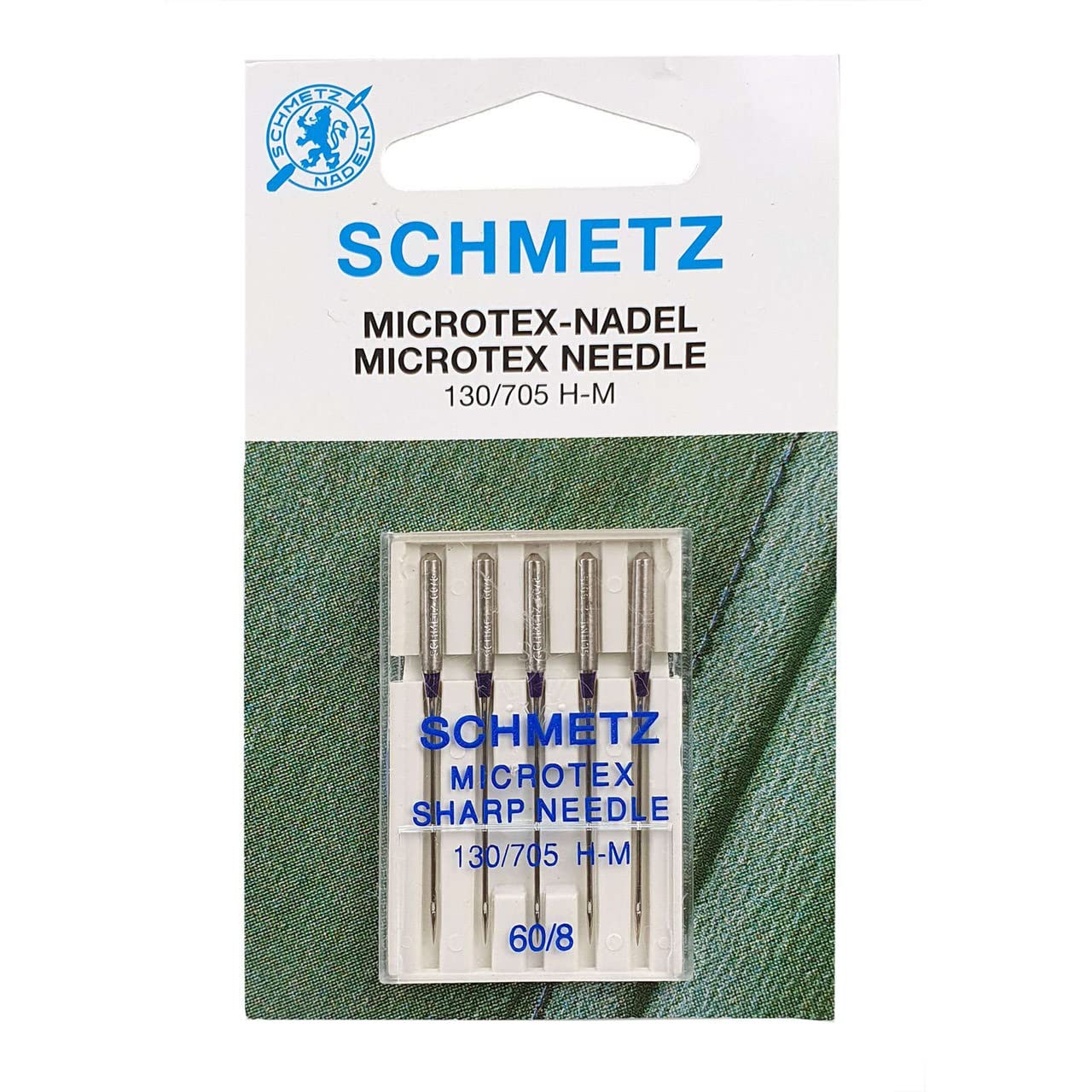 SCHMETZ Microtex Sewing Machine Needles – 60 (8) Sharp, Fine Point